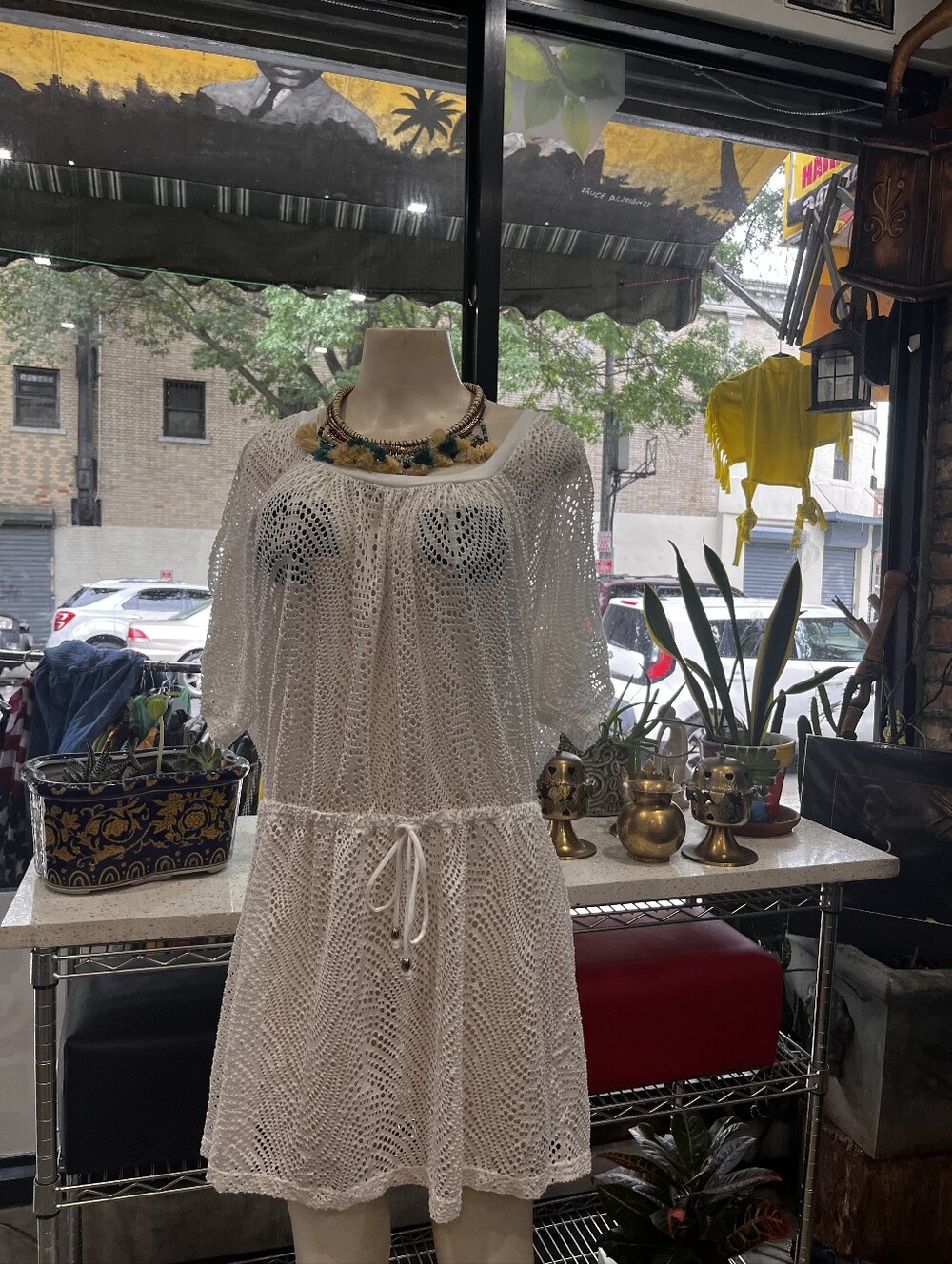 White 🤍 Crochet Beach Cover-Up Dress